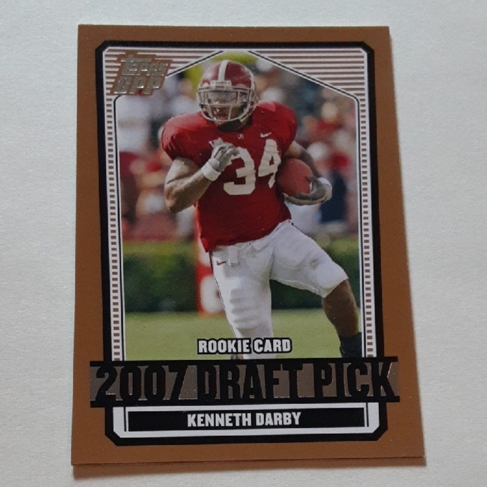 Darby 2007 Draft Pick NFL Rookie Card